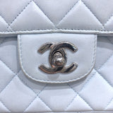 シャネル CHANEL 親子バッグ A04193 ライトブルー/シルバー金具 ラムスキン レディース ハンドバッグ