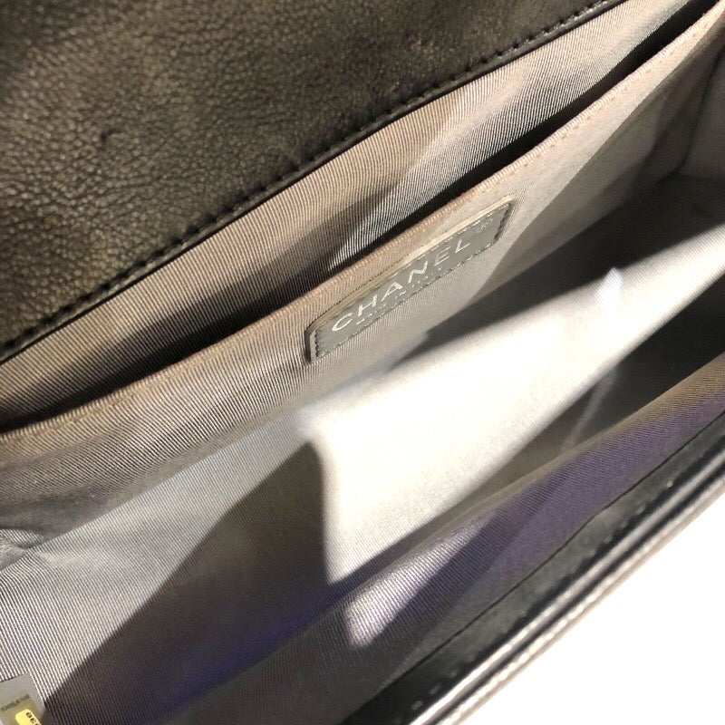 シャネル CHANEL ボーイシャネル25 ブラック・シルバー金具