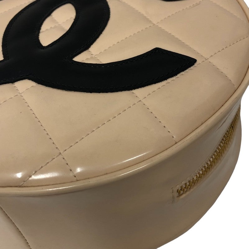 シャネル CHANEL ココマーク ラウンドバニティバッグ ベージュ