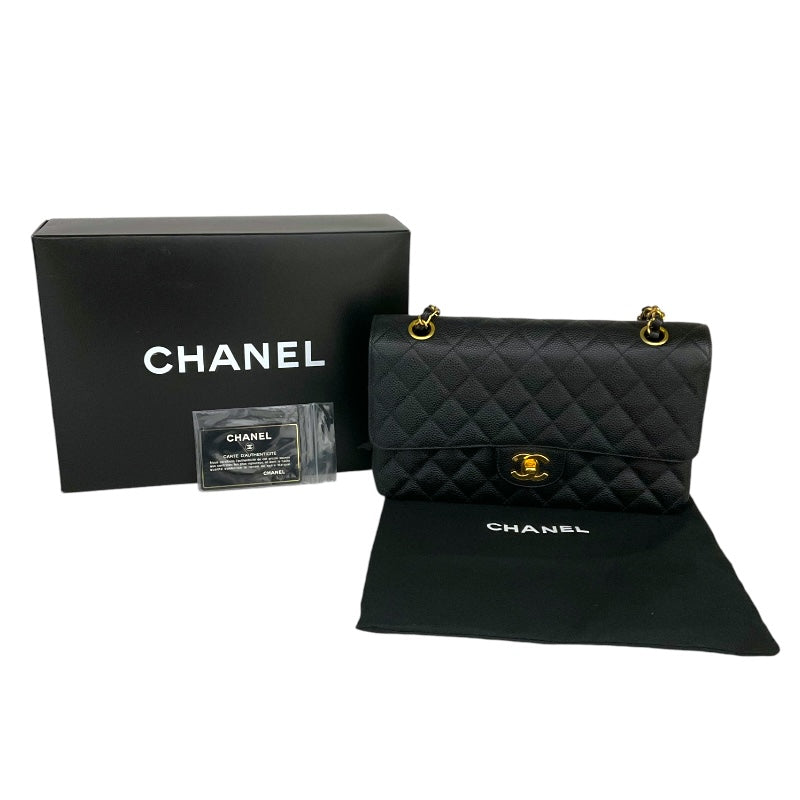 シャネル CHANEL マトラッセチェーンショルダー A01112 ブラック/ゴールド金具 キャビア レディース ショルダーバッグ