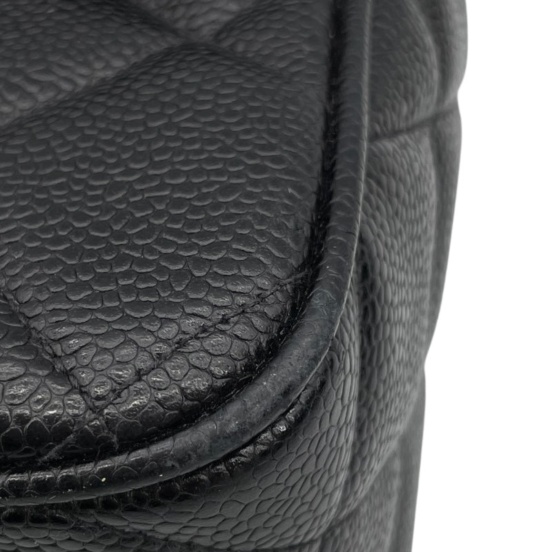 シャネル CHANEL マトラッセチェーンショルダー ブラック キャビアスキン レディース ショルダーバッグ