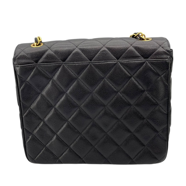 シャネル CHANEL マトラッセチェーンショルダー ブラック キャビアスキン レディース ショルダーバッグ
