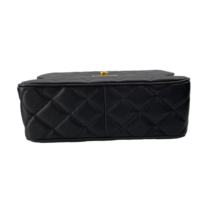 シャネル CHANEL マトラッセチェーンショルダー ブラック キャビアスキン レディース ショルダーバッグ