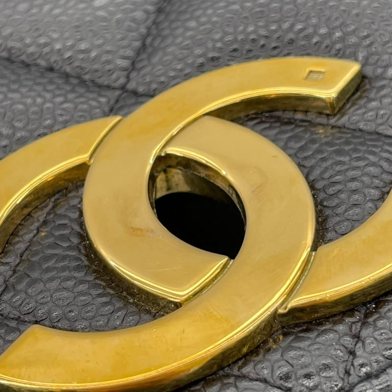 シャネル CHANEL マトラッセチェーンショルダー ブラック キャビアスキン レディース ショルダーバッグ