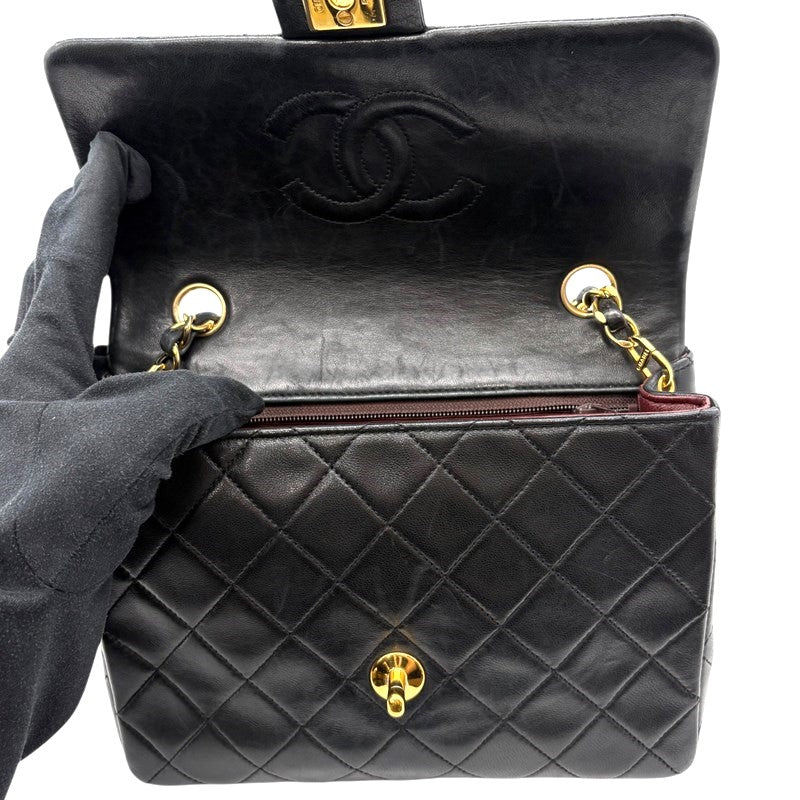 シャネル CHANEL マトラッセ20 A01163 ブラック ゴールド金具 ラムスキン レディース ショルダーバッグ