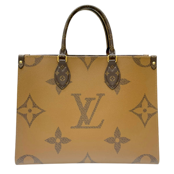 ルイ・ヴィトン LOUIS VUITTON オンザゴーMM M45321 ブラウン モノグラム＆モノグラム・リバース キャンバス ユニセックス 2WAYトートバッグ