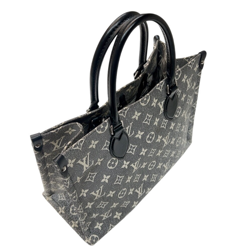 ルイ・ヴィトン LOUIS VUITTON オンザゴーMM M46448 グレー シルバー
