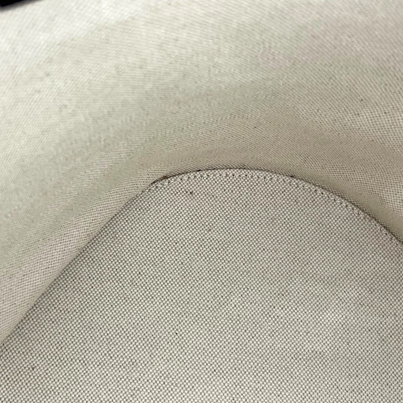 サンローラン SAINT LAURENT リブゴーシュ バケットバッグ 669299 アイボリー×ブラック シルバー金具 キャンバス ユニセックス ショルダーバッグ