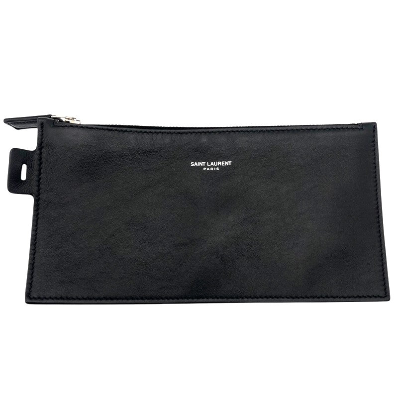 サンローラン SAINT LAURENT リブゴーシュ バケットバッグ 669299 アイボリー×ブラック シルバー金具 キャンバス ユニセックス ショルダーバッグ