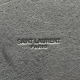 サンローラン SAINT LAURENT リブゴーシュ バケットバッグ 669299 アイボリー×ブラック シルバー金具 キャンバス ユニセックス ショルダーバッグ