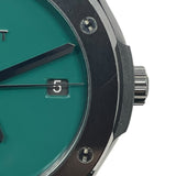 ウブロ HUBLOT クラシックフュージョンブラックセラミックブリティッシュグリーン 511.CM.5270.RX.MYOS ブリティッシュグリーン セラミック/ラバーベルト 自動巻き メンズ 腕時計