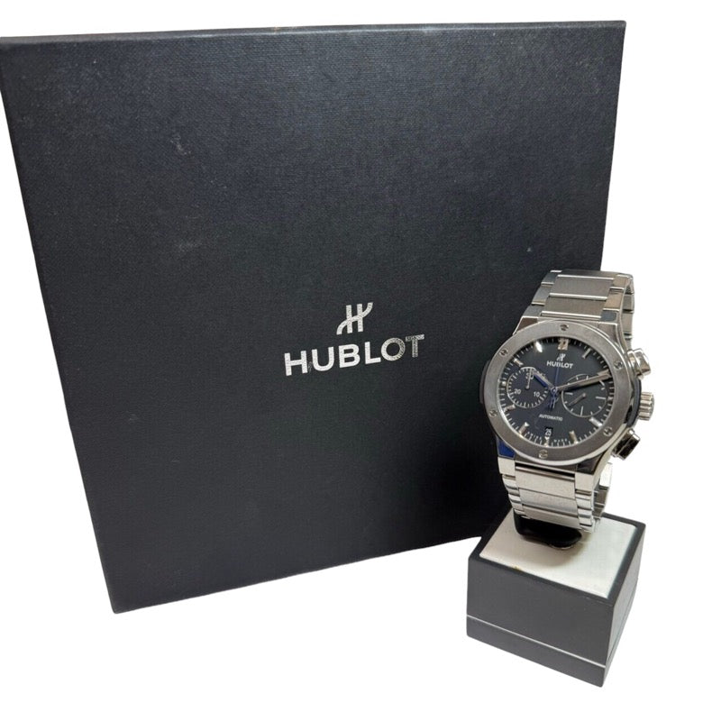 ウブロ HUBLOT クラシックフュージョン クロノグラフ チタニウムブレスレット 540.NX.1170.NX  チタン メンズ 腕時計