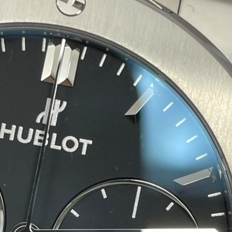 ウブロ HUBLOT クラシックフュージョン クロノグラフ チタニウム 540.NX.1170.NX マットブラック チタン 自動巻き メンズ 腕時計