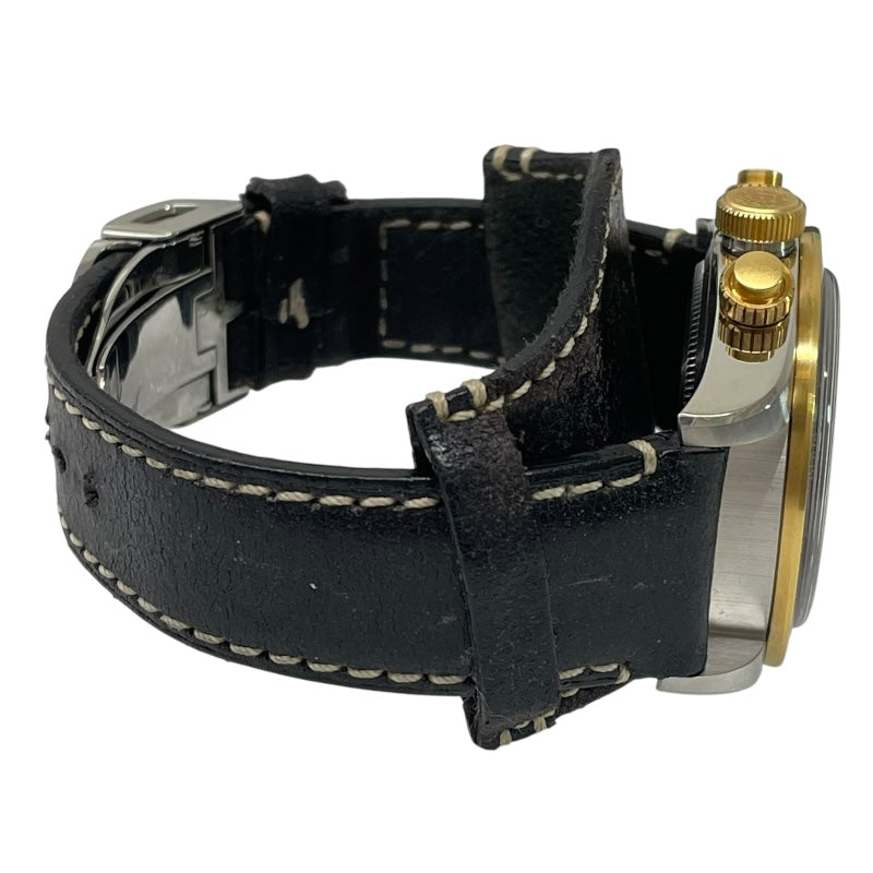 チューダー/チュードル TUDOR ブラックベイ クロノグラフ S&G 79363 SS/金メッキ 自動巻き メンズ 腕時計