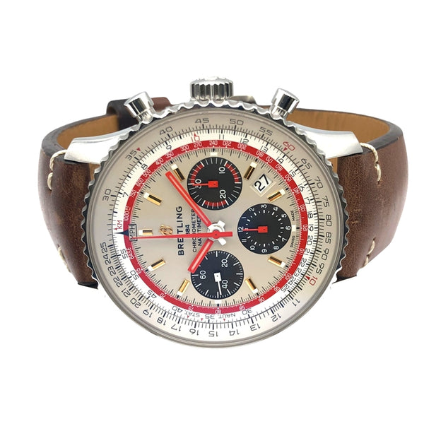 ブライトリング BREITLING ナビタイマーB01 クロノグラフ43TWA エディション AB01219A1G1X1 シルバー SS メンズ 腕時計