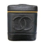 シャネル CHANEL バニティ A01998 ブラック/ゴールド金具 キャビア レディース ハンドバッグ