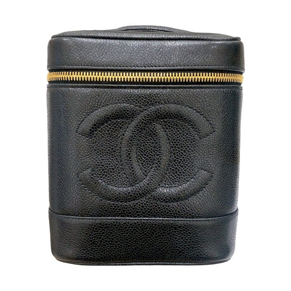 シャネル CHANEL バニティ A01998 ブラック/ゴールド金具 キャビア レディース ハンドバッグ