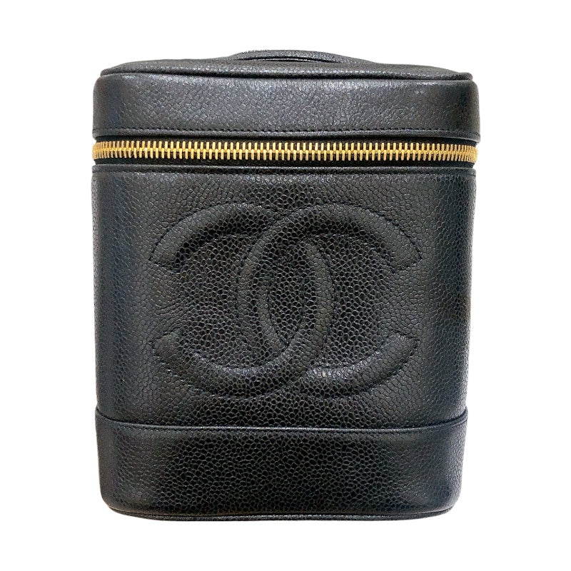 シャネル CHANEL バニティ A01998 ブラック/ゴールド金具 キャビア レディース ハンドバッグ