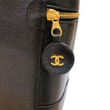 シャネル CHANEL バニティ A01998 ブラック/ゴールド金具 キャビア レディース ハンドバッグ