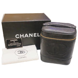 シャネル CHANEL バニティ A01998 ブラック/ゴールド金具 キャビア レディース ハンドバッグ