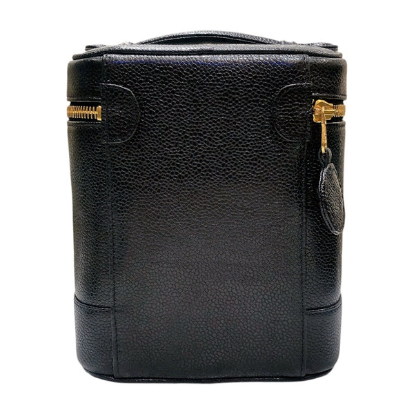 シャネル CHANEL バニティ A01998 ブラック/ゴールド金具 キャビア レディース ハンドバッグ