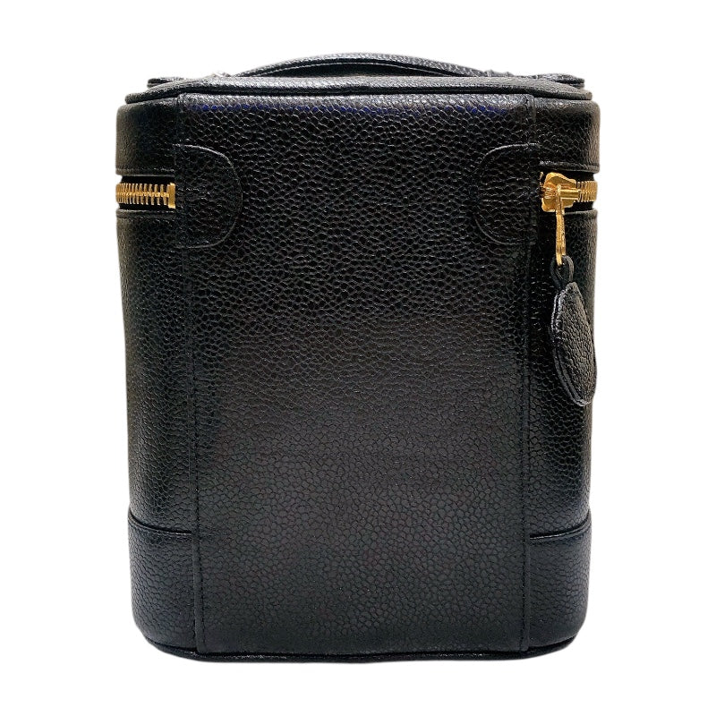 シャネル CHANEL バニティ A01998 ブラック/ゴールド金具 キャビア レディース ハンドバッグ