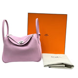 エルメス HERMES リンディ26 U刻印 モーヴシルベストル シルバー金具 トリヨンクレマンス レディース ショルダーバッグ