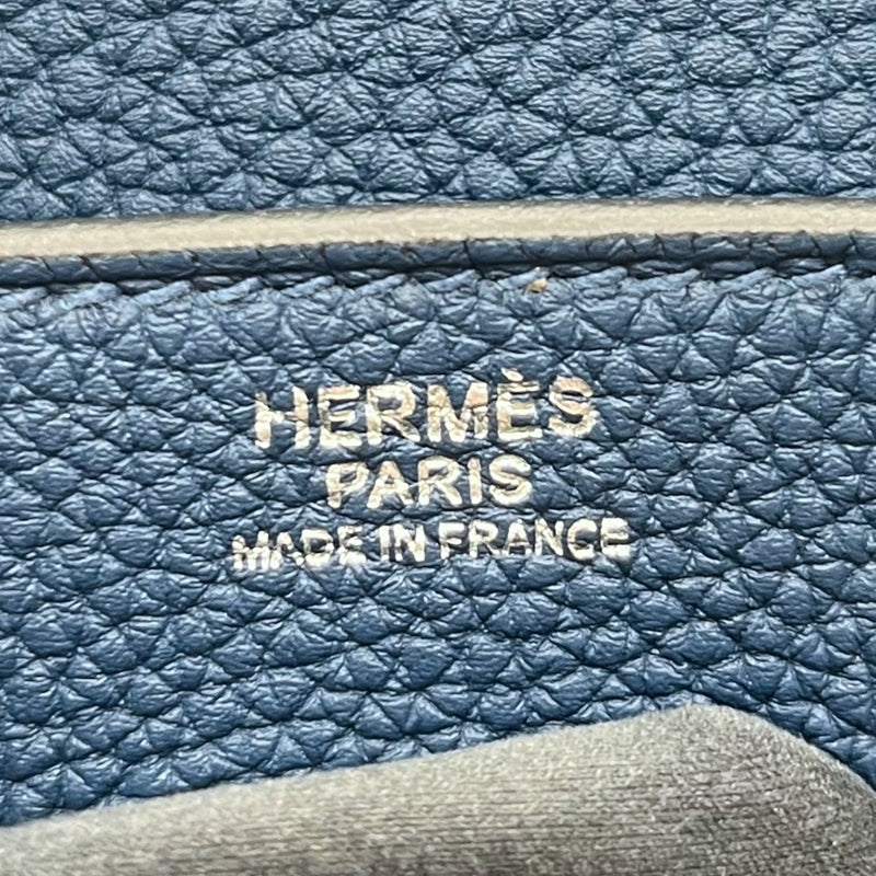 エルメス HERMES バーキン30 D刻印 ディープブルー シルバー金具 トゴ レディース ハンドバッグ