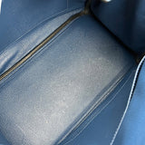 エルメス HERMES バーキン30 D刻印 ディープブルー シルバー金具 トゴ レディース ハンドバッグ