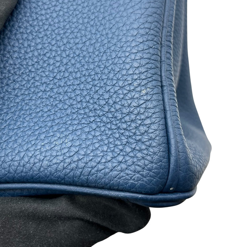エルメス HERMES バーキン30 D刻印 ディープブルー シルバー金具 トゴ レディース ハンドバッグ