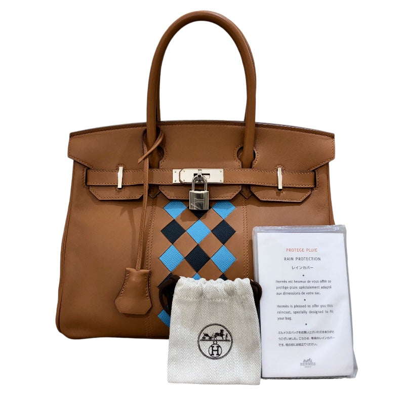 エルメス HERMES バーキン30トレザーシュ D刻印 ゴールド/SV金具 スイフト レディース ハンドバッグ