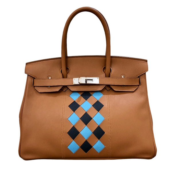 エルメス HERMES バーキン30トレザーシュ D刻印 ゴールド/SV金具 スイフト レディース ハンドバッグ
