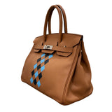 エルメス HERMES バーキン30トレザーシュ D刻印 ゴールド/SV金具 スイフト レディース ハンドバッグ