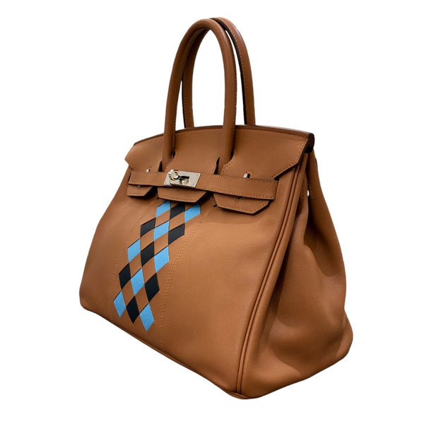 エルメス HERMES バーキン30トレザーシュ D刻印 ゴールド/SV金具 スイフト レディース ハンドバッグ