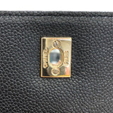 シャネル CHANEL トップハンドルバッグ A12397 ブラック/ゴールド金具 キャビアスキン レディース ハンドバッグ