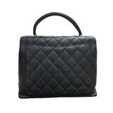 シャネル CHANEL トップハンドルバッグ A12397 ブラック/ゴールド金具 キャビアスキン レディース ハンドバッグ