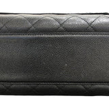 シャネル CHANEL トップハンドルバッグ A12397 ブラック/ゴールド金具 キャビアスキン レディース ハンドバッグ