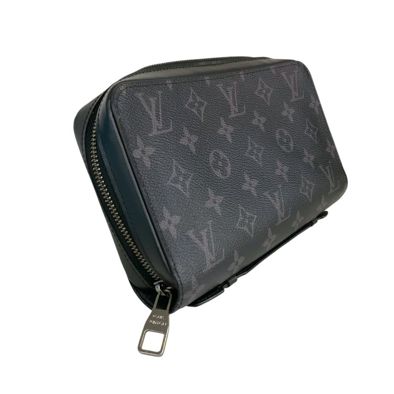 ルイ・ヴィトン LOUIS VUITTON ジッピーXL M61698 エクリプス モノグラム・エクリプス キャンバス メンズ 長財布