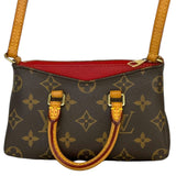 ルイ・ヴィトン LOUIS VUITTON ナノパラス M61254 ブラウン/スリーズ モノグラムキャンバス レディース ショルダーバッグ