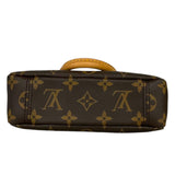 ルイ・ヴィトン LOUIS VUITTON ナノパラス M61254 ブラウン/レッド モノグラムキャンバス レディース ショルダーバッグ