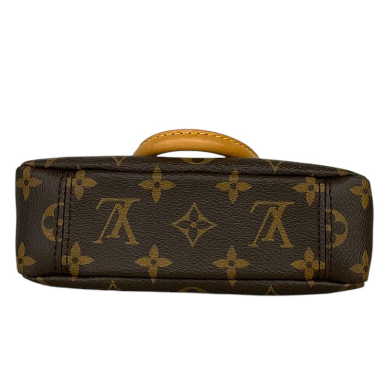 ルイ・ヴィトン LOUIS VUITTON ナノパラス M61254 ブラウン/スリーズ モノグラムキャンバス レディース ショルダーバッグ