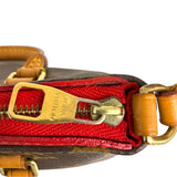 ルイ・ヴィトン LOUIS VUITTON ナノパラス M61254 ブラウン/スリーズ モノグラムキャンバス レディース ショルダーバッグ