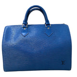ルイ・ヴィトン LOUIS VUITTON スピーディ30 M43005 トレドブルー/ゴールド金具 エピレザー ユニセックス ボストンバッグ