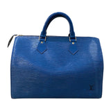 ルイ・ヴィトン LOUIS VUITTON スピーディ30 M43005 トレドブルー/ゴールド金具 エピレザー ユニセックス ボストンバッグ