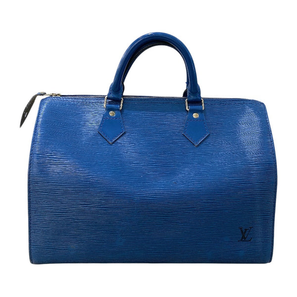 ルイ・ヴィトン LOUIS VUITTON スピーディ30 M43005 トレドブルー/ゴールド金具 エピレザー ユニセックス ボストンバッグ