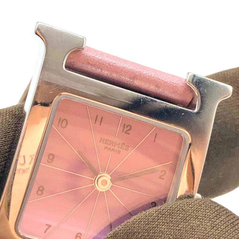 エルメス HERMES Hウォッチ HH1.210 ピンク ステンレススチール レディース 腕時計 エルメス HERMES Hウォッチ HH1.210.531/NMV ステンレススチール