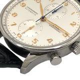インターナショナルウォッチカンパニー IWC ポルトキーゼ クロノグラフ IW371604 シルバー SS 自動巻き メンズ 腕時計