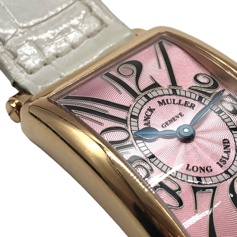 フランク・ミュラー FRANCK MULLER ロングアイランド 902QZ ピンク k18PG クオーツ レディース 腕時計