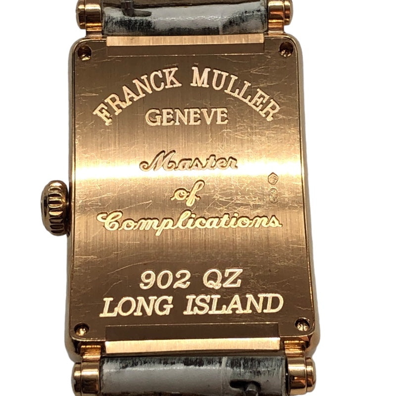 フランク・ミュラー FRANCK MULLER ロングアイランド 902QZ ピンク k18PG クオーツ レディース 腕時計