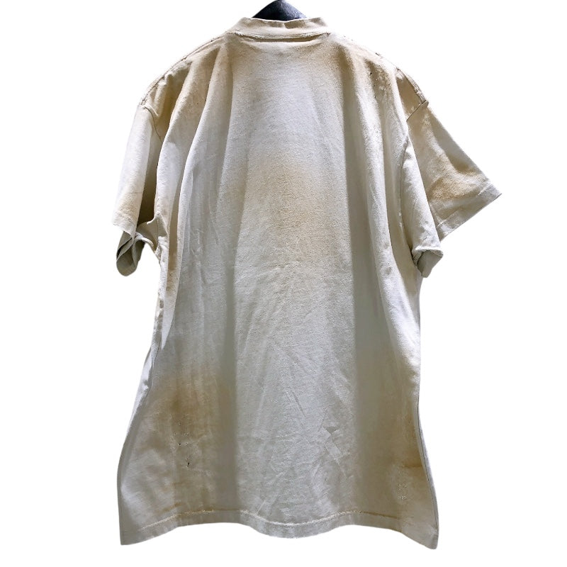 BALENCIAGA バレンシアガ クラッシュダスト加工ワッペン Tシャツ バレンシアガ BALENCIAGA クラッシュダスト加工ワッペン半袖T